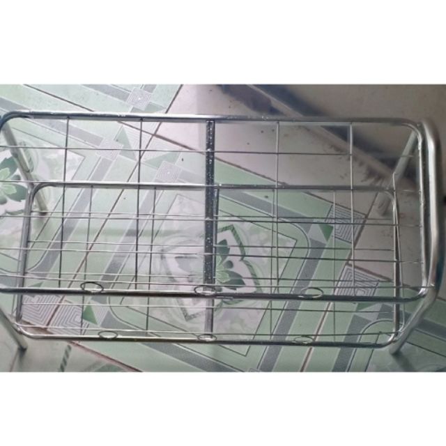 Kệ dép inox 2 tầng