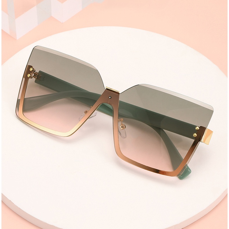 Kính Mát Nửa Gọng Kim Loại Chống Tia UV400 Sự Bảo Vệ