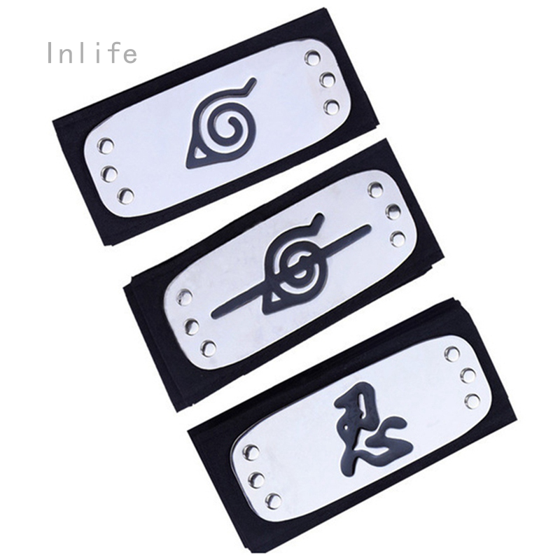 Băng đô cài tóc hóa trang nhân vật Naruto Kakashi Sasuke ẩn làng lá Konoha