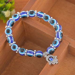 Vòng tay may mắn đính hạt hình bàn tay hamsa