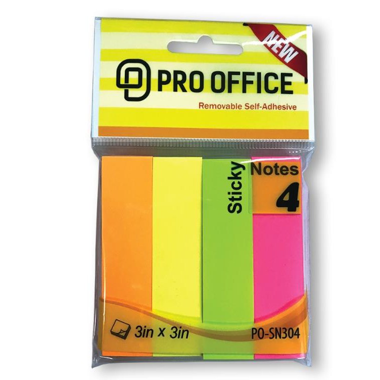 Giấy note màu neon PRO-OFFICE SN205/304/305