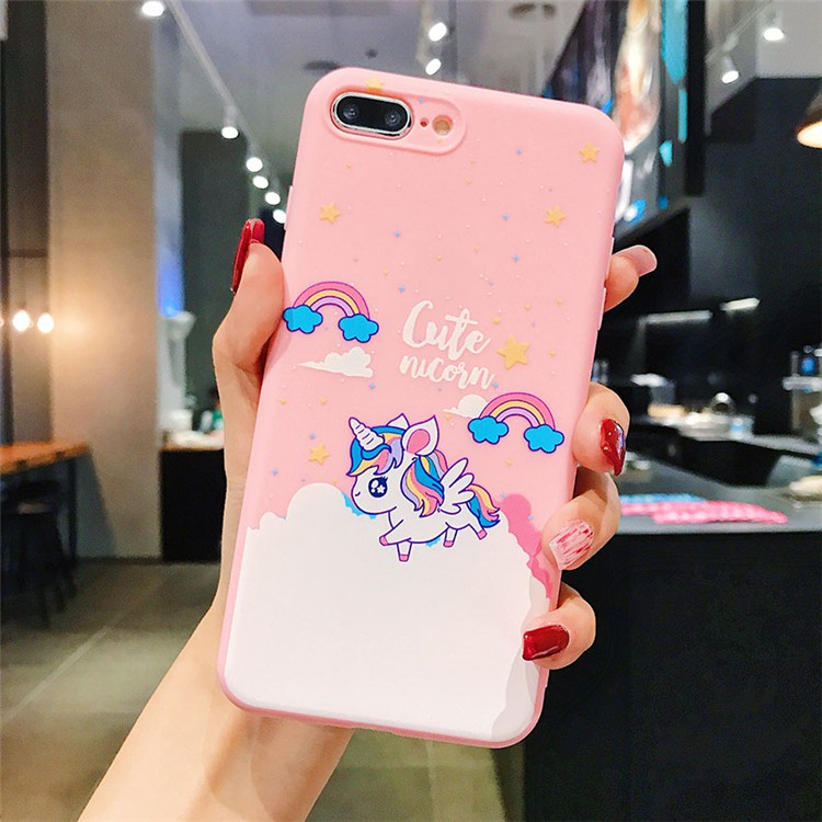 ốp lưng iphone 11 Pro Max 6 6S 6SPlus 6plus 7Plus 8 Plus SE 2020 X XS XSMAX XR Couple cartoon unicorn Phone Case | BigBuy360 - bigbuy360.vn