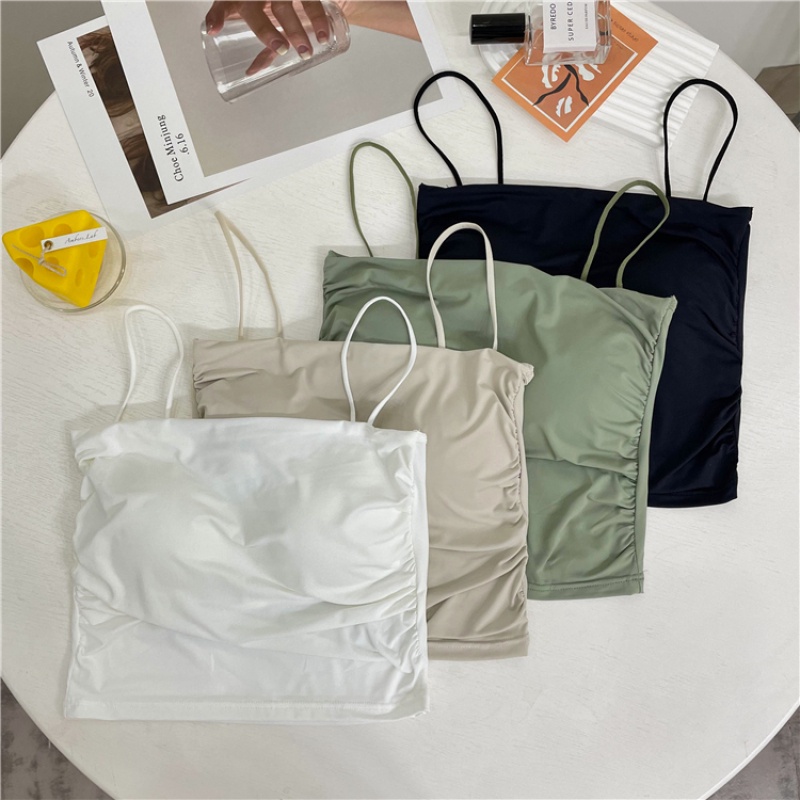 Áo Lót Hai Dây Màu Sắc Đơn Giản Thời Trang Dành Cho Mùa Hè