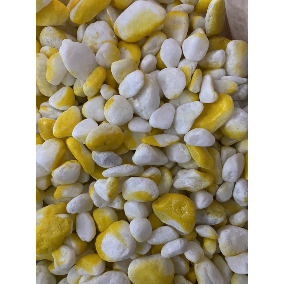 1kg - Sỏi nhiều màu (Size 1-2cm) trang trí sân vườn, rải mặt chậu cây cảnh