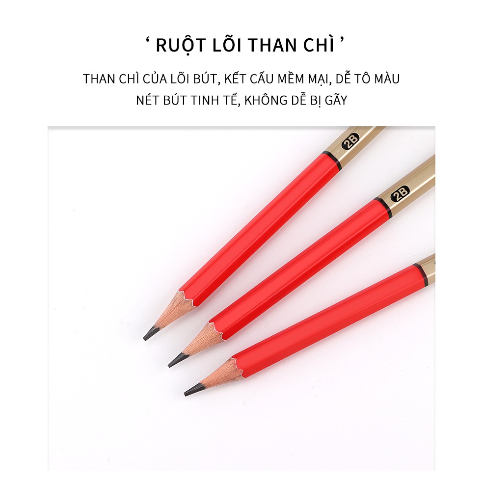 BAOKE Bút Chì 2B Thi Kiểm ( 12chiều/hộp) -PL1679