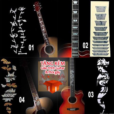 MIẾNG DÁN KHẢM CẦN ĐÀN GUITAR