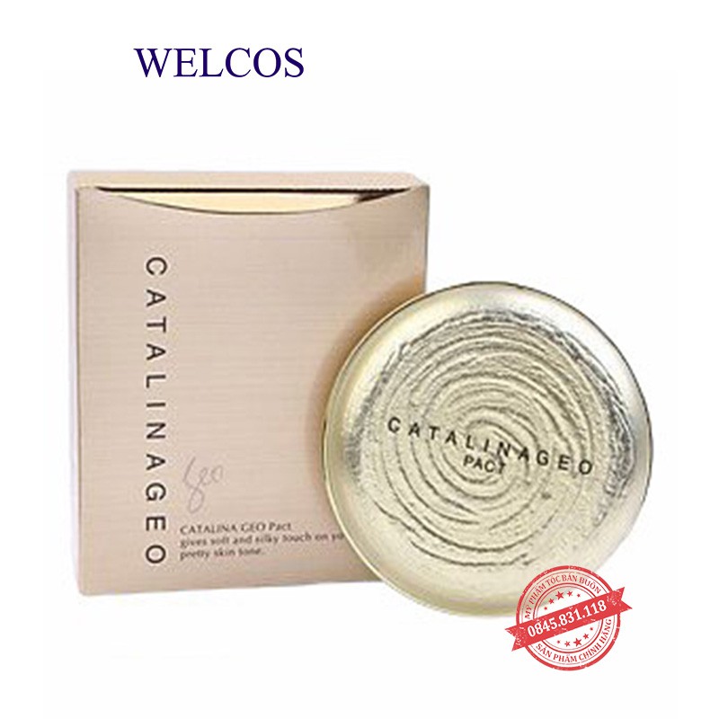 Phấn phủ Geo Lamy vàng siêu mịn Catalina Golden Pact CS55-HÀNG CHÍNH HÃNG