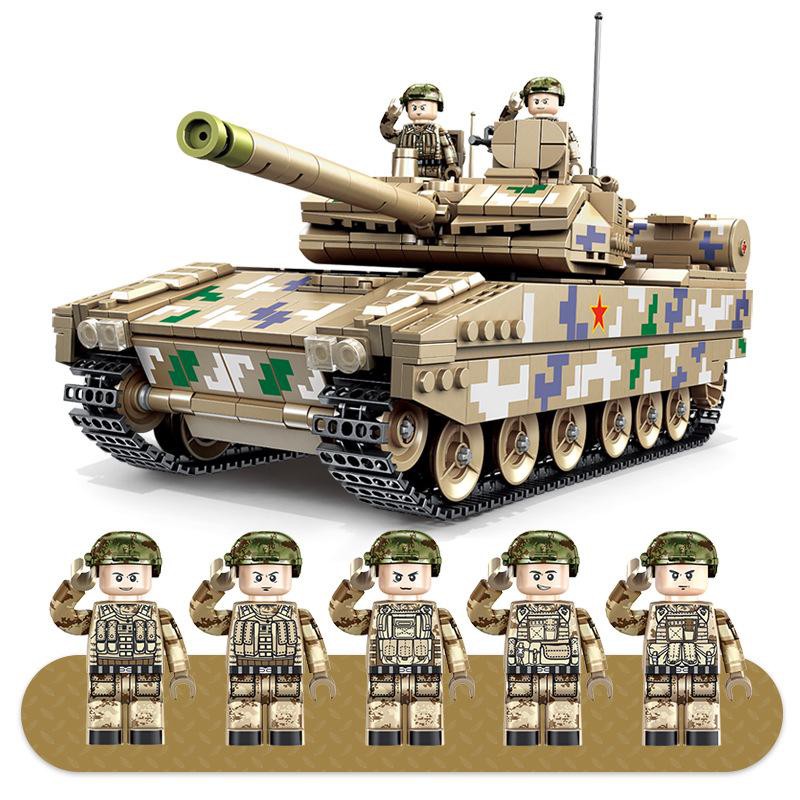 （CÓ SẴN）Đồ chơi lắp ráp mô hình Combat Light Tank Type15 639001 xe tăng quân đội