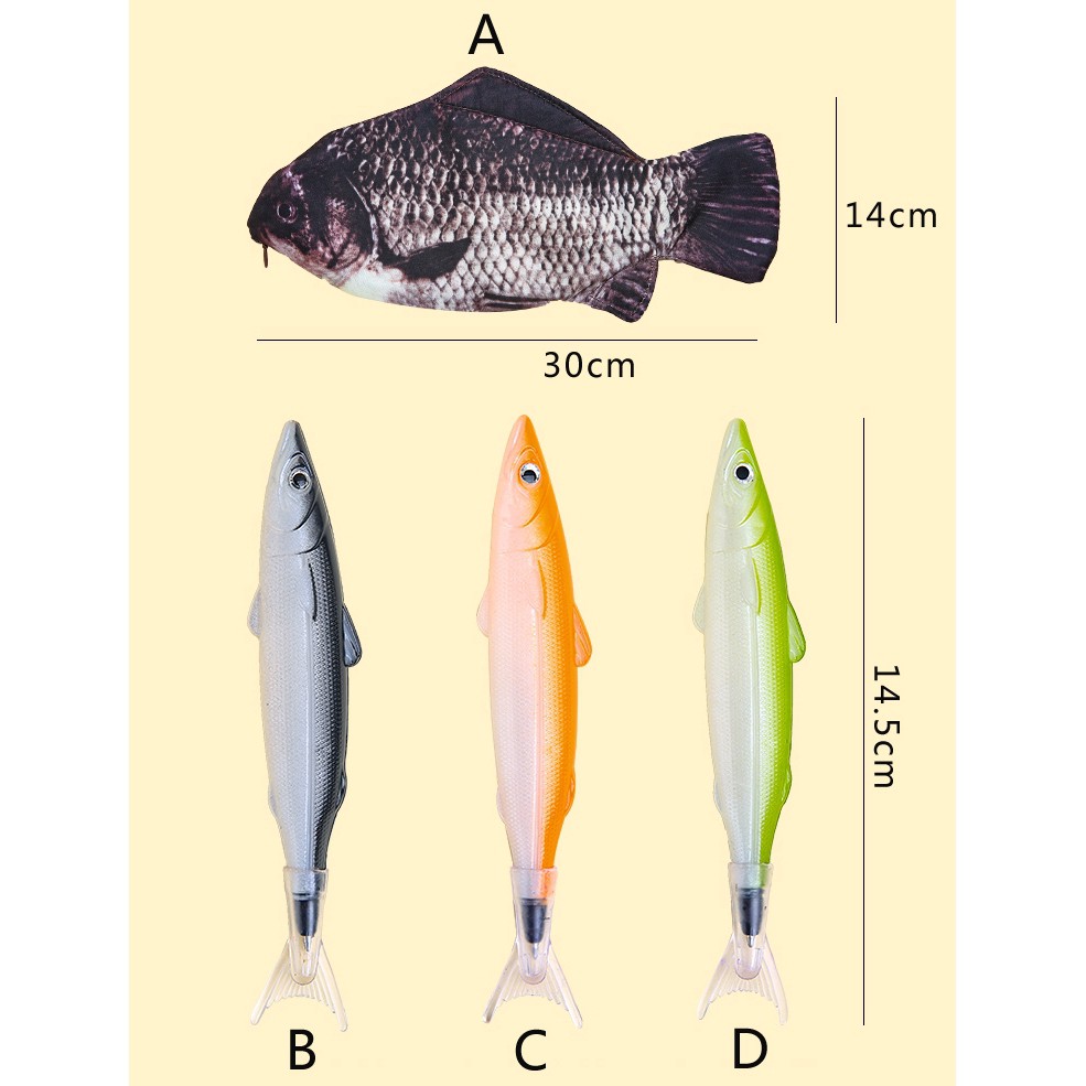 Hộp đựng bút kiểu hoạt hình chú cá dễ thương cho nam và nữ