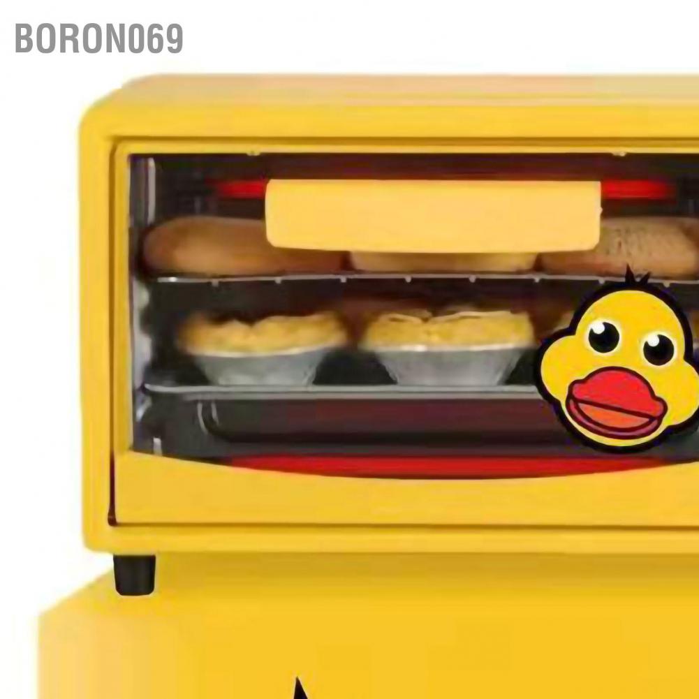 Lò nướng mini 12L 700W Mặt bàn Đa năng hoa văn dễ thương cho bếp gia đình Boron069