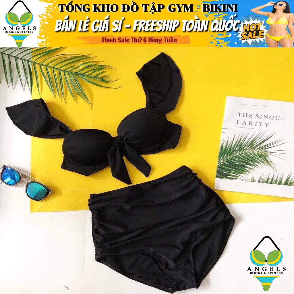 Bikini Bộ Đồ Bơi Hai Mảnh Cánh Tiên Quần Cạp Cao Freesize BHV025 [ Giá Sỉ ] | BigBuy360 - bigbuy360.vn