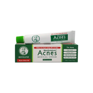 Kem Ngừa Mụn Sưng Đỏ Và Đau Rohto Acnes Medical Cream 18g
