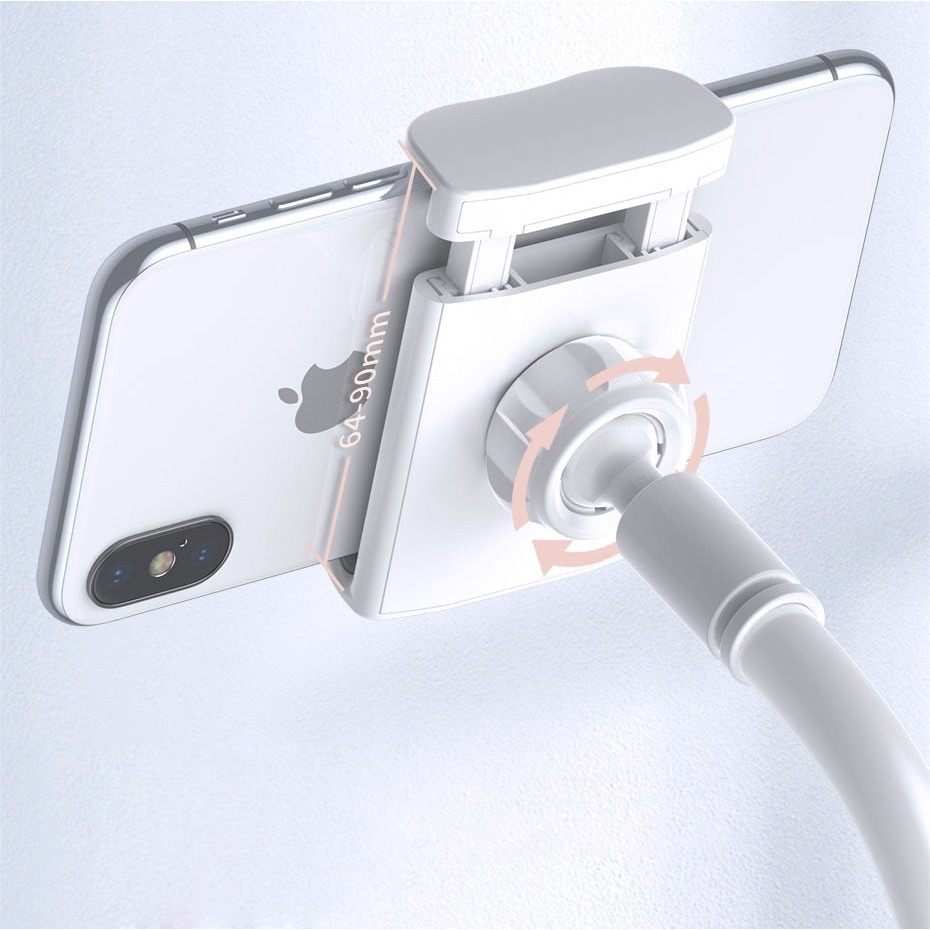 CHÍNH HÃNG Đế kẹp điện thoại trên bàn, giá kẹp điện thoại ipad đầu giường baseus flexible holder - CCN