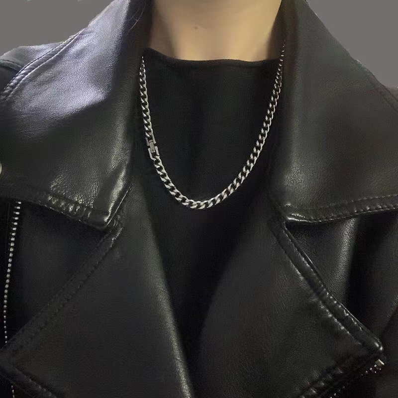 iF YOU Vòng cổ Kim Loại Phong Cách Punk Vintage Đơn Giản Dành Cho Nam