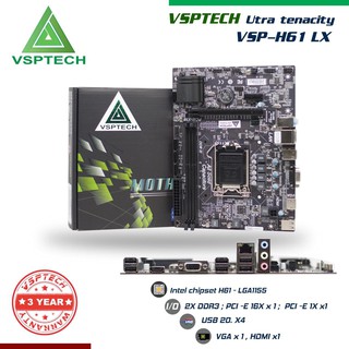 Main VSPTECH H61M LX Mới