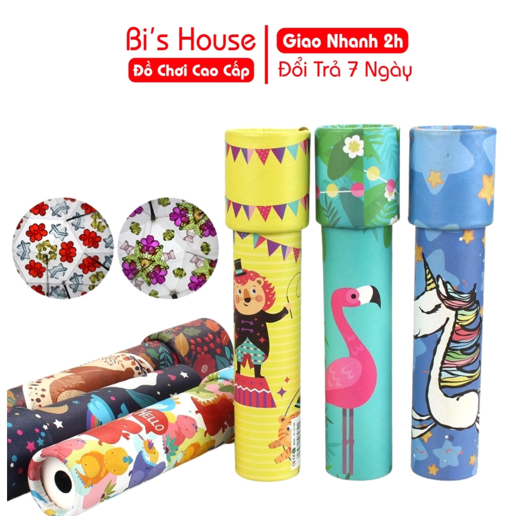 Kính vạn hoa nhiều màu sắc giúp bé tư duy sáng tạo - đồ chơi thông minh Bi house