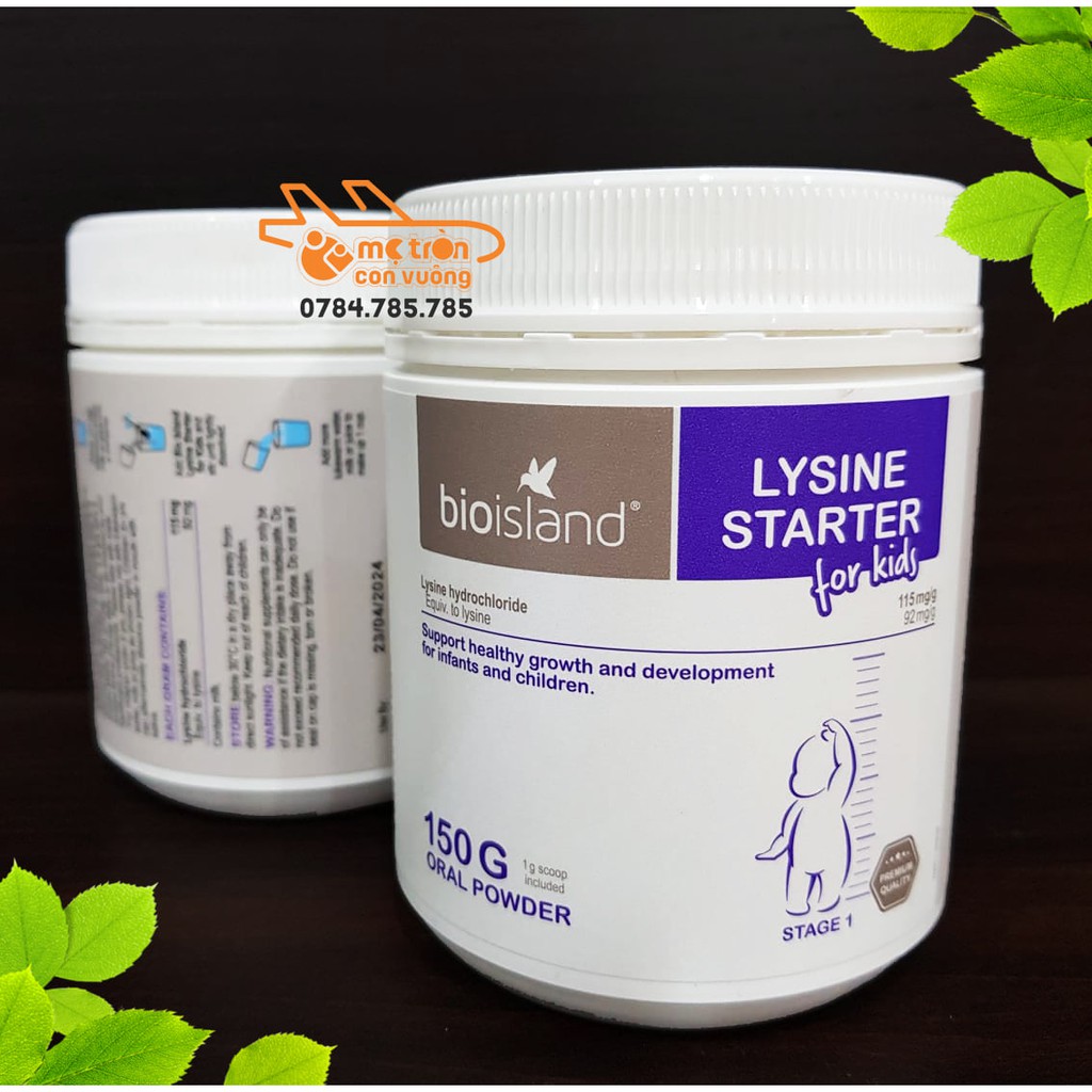 Lysine phát triển chiều cao & tăng cường miễn dịch Bioisland (7 tháng+)