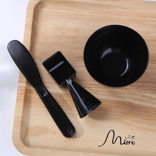 Bộ bát trộn đắp mặt nạ 6 món, chén trộn mặt nạ kèm thìa và cọ quét tiện ích chăm sóc da mặt