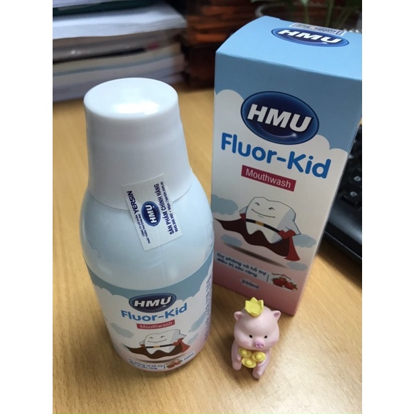 Nước súc miệng HMU Fluor Kid chống sâu răng cho trẻ em - Đại học Y Hà Nội
