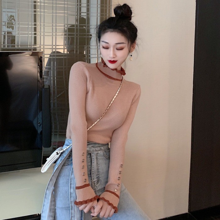 Áo Len Tay Dài Xinh Xắn Dành Cho Nữ