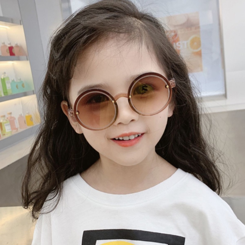 Kính Mát Tròng Tròn Chống Tia UV Thời Trang Cho Bé
