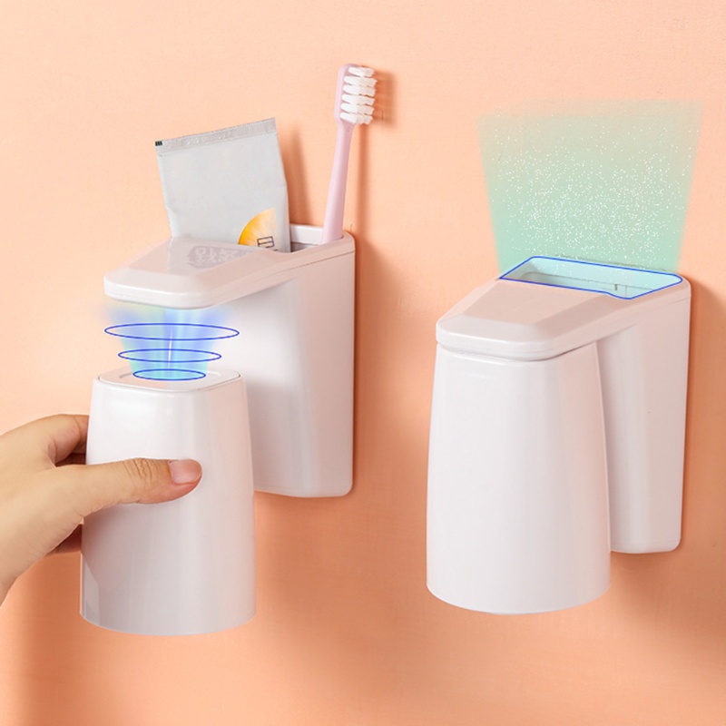 Giá đựng đồ Đựng Bàn Chải Đánh Răng / Cốc Sắp Xếp Gọn Gàng Gắn Tường