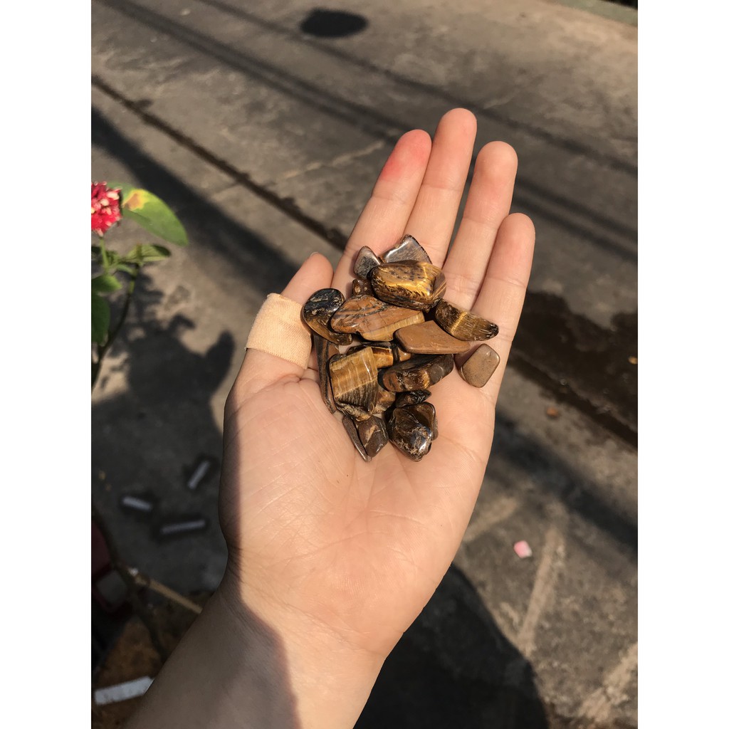 Đá vụn màu vàng - Đá vụn mắt hổ vàng - Đá thanh tẩy, tarot, trang trí | BigBuy360 - bigbuy360.vn