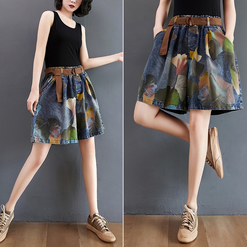 B299 Quần bò bigsize dáng lửng ống rộng thời trang