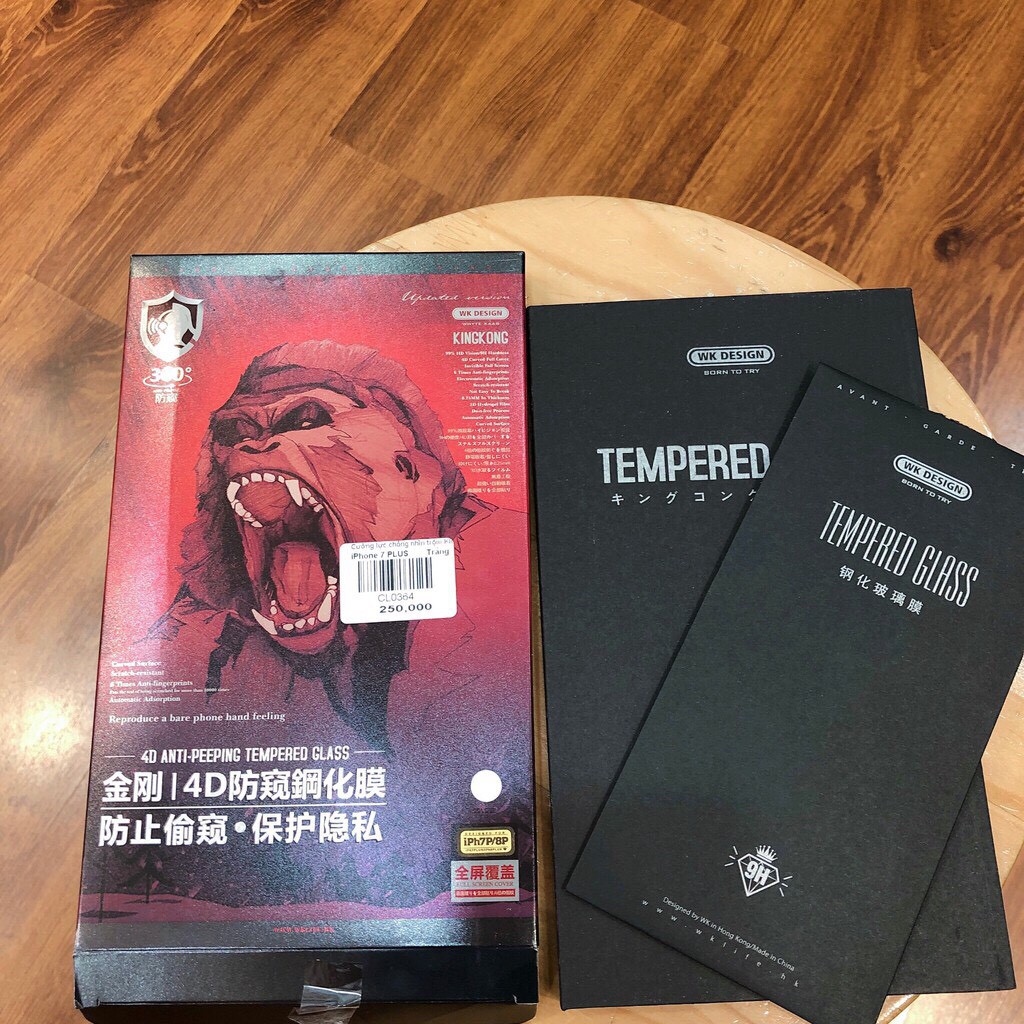 Kính Chống Nhìn Trộm King Kong WkDesign cho iphone 6Plus/7Plus/8Plus/X/XsMax/11ProMax/12ProMax/13/13Pro/13ProMax