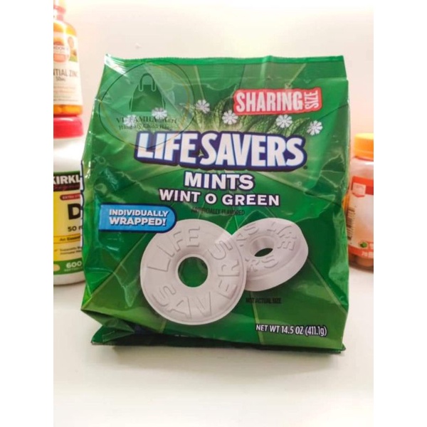Kẹo Lifesavers nhiều loại nhiều vị 411g và 177g