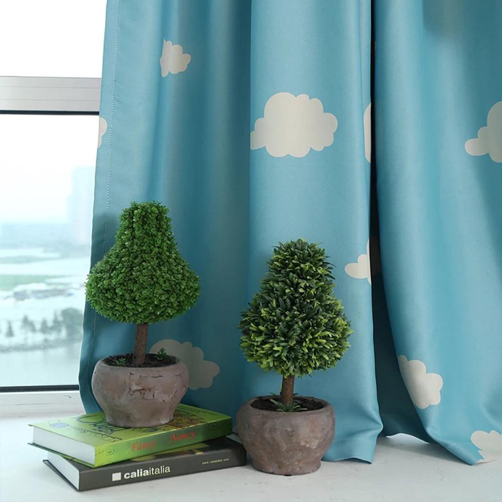 Màn cửa họa tiết đám mây