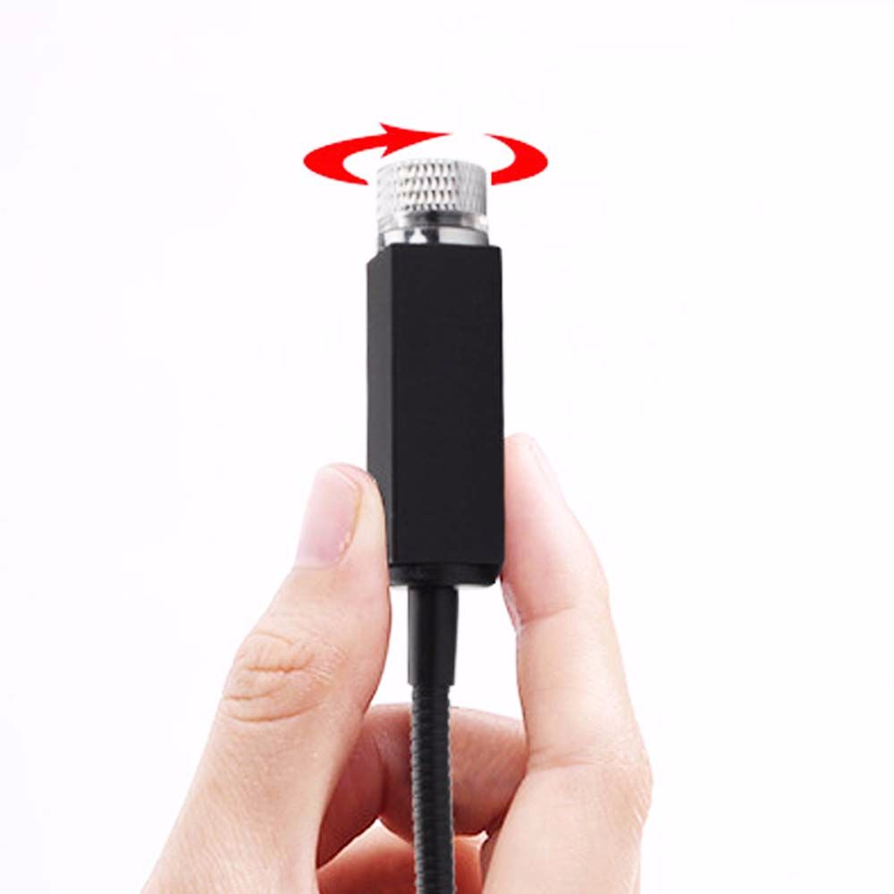 Đèn chiếu trời sao mini đầu cắm USB nhiều màu sắc cho xe hơi
