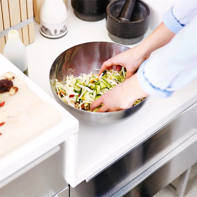 Combo tô trộn salad Inox Ikea chính hãng siêu bền đẹp