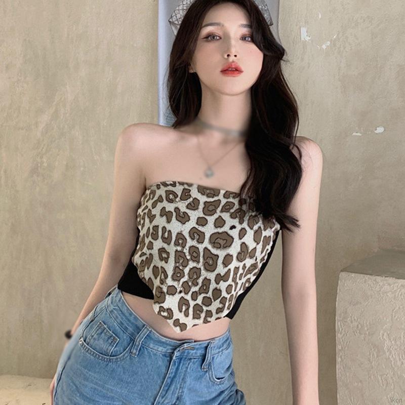 Áo Lửng Hai Dây Họa Tiết Da Báo / Ngựa Vằn Thời Trang Dành Cho Nữ