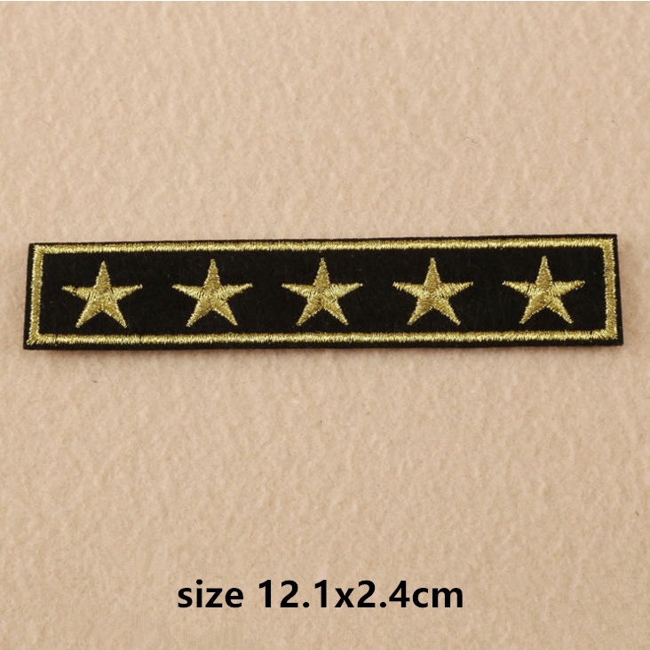 Miếng Dán Ủi Trang Trí Quần Áo Thêu Hình Bàn Tay Phong Cách Quân Đội