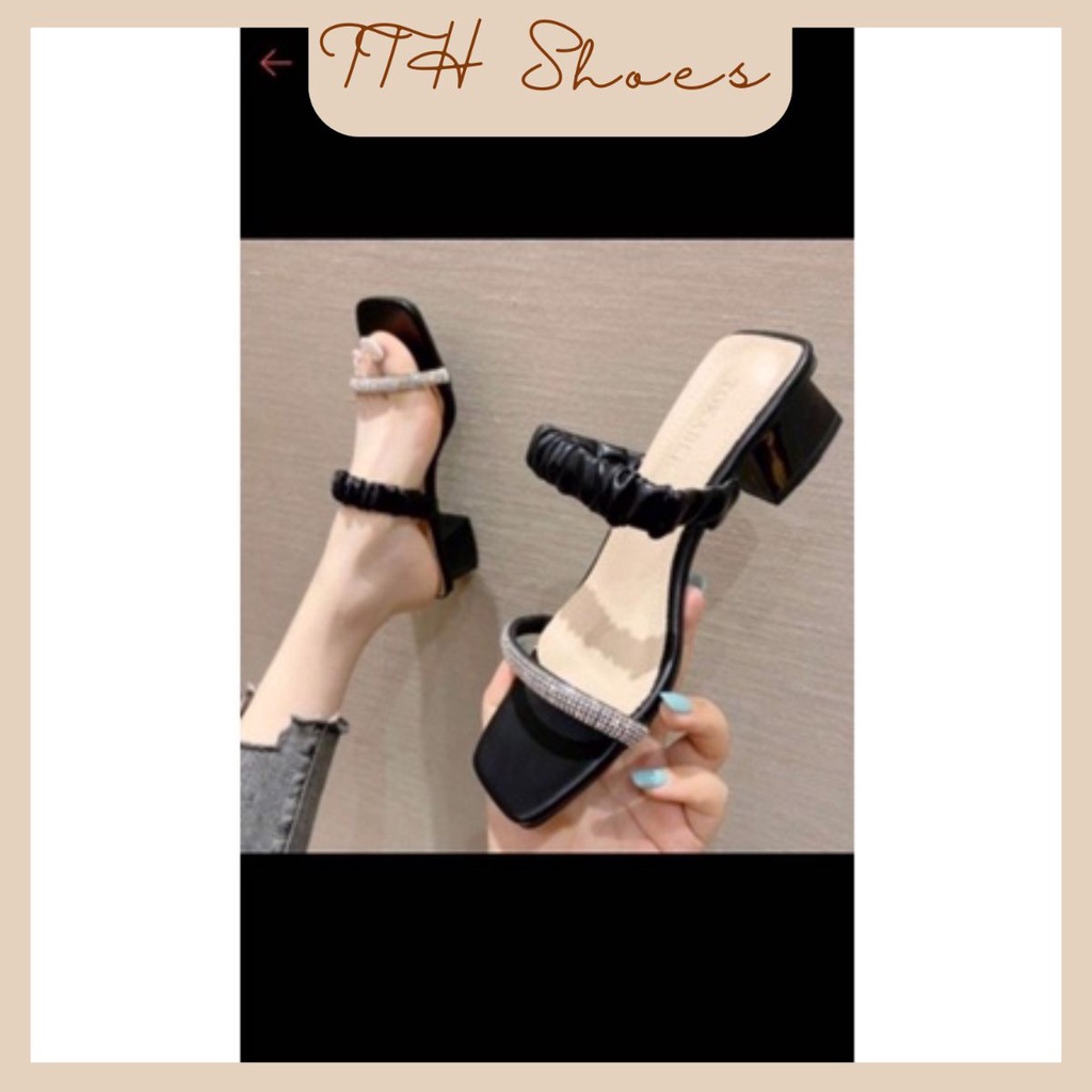 giày cao gót bản nhúng 5p big size  35-45