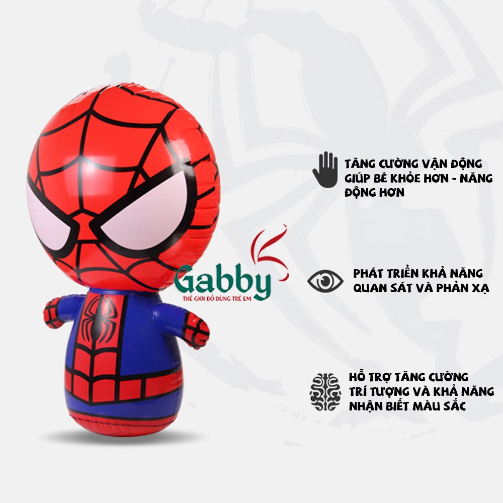 ĐỒ CHƠI TRỤ ĐẤM BỐC BOXING LẬT ĐẬT SIÊU NHÂN D.I.S.N.E.Y (CAPTAIN AMERICA/ SPIDERMAN)