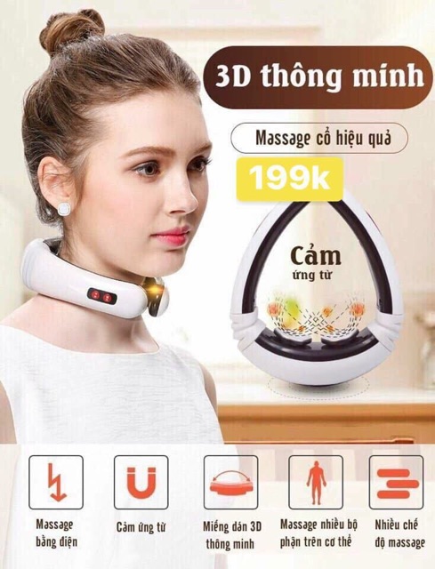 Máy Massage cổ 3D Trị Liệu cao cấp