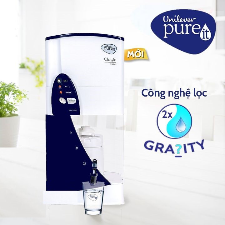 Máy lọc nước Unilever Pureit Classic 9L tặng thêm 1 bộ lọc chính hãng của máy