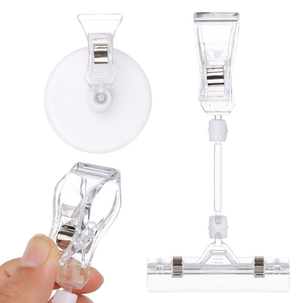 CHOOKEY Set 2 Kẹp Giữ Thẻ Bằng Nhựa Có Thể Điều Chỉnh