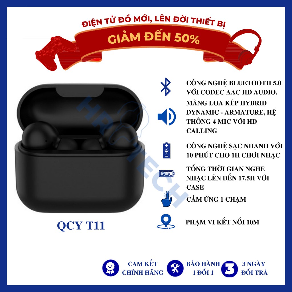 Tai nghe Bluetooth QCY T11