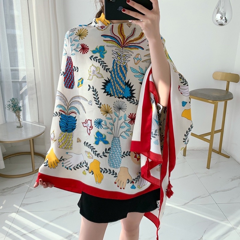 [Hàng Loại 1] Khăn Du Lịch Đi Biển Hoạ Tiết Phong Cách Boho Hoang Dã