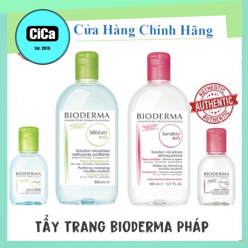 NƯỚC TẨY TRANG BIODERMA H2O LÀM SẠCH DA 100Ml- 500ML