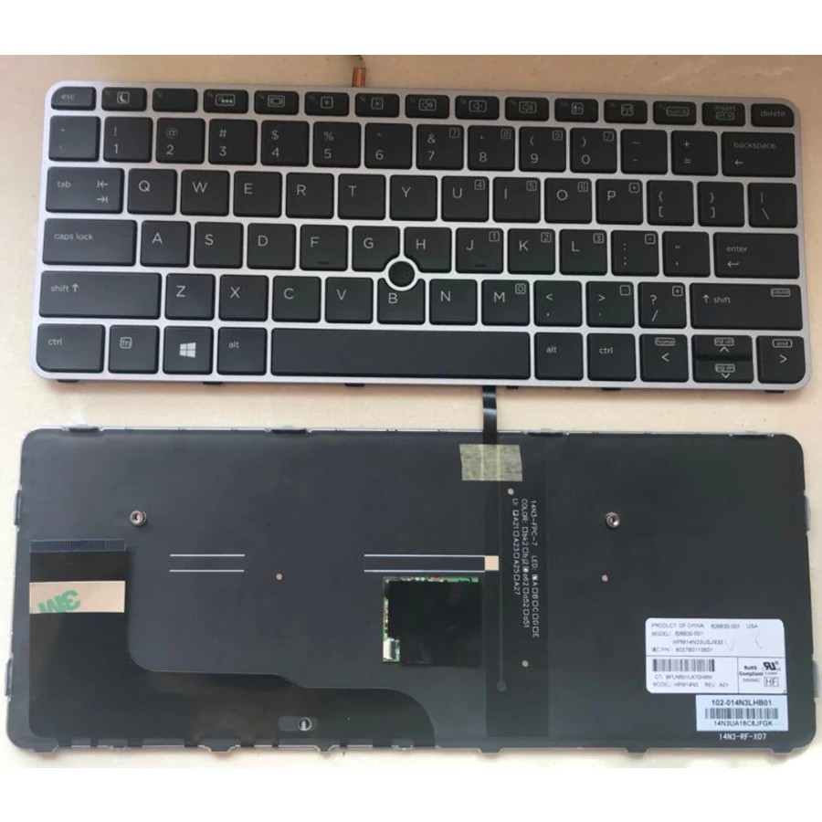 (KEYBOARD) BÀN PHÍM LAPTOP HP 820 G3 dùng cho Elitebook 725 G3, 725 G4, 820 G3, 820 G4