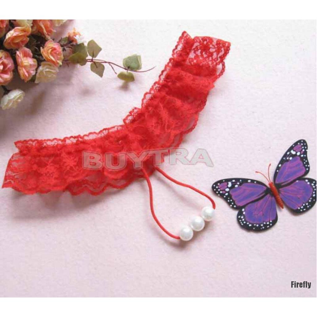 Quần Lót Lọt Khe Mini Đính Hạt Giả Ngọc Trai Gợi Cảm Cho Nữ Lưng