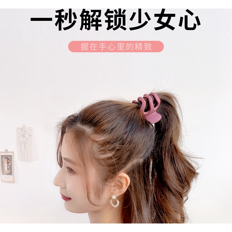 Kẹp Tóc Càng Cua Lưng Bí Ngô Đơn Giản Phong Cách Nhật Bản Chống Rơi Cho Nữ
