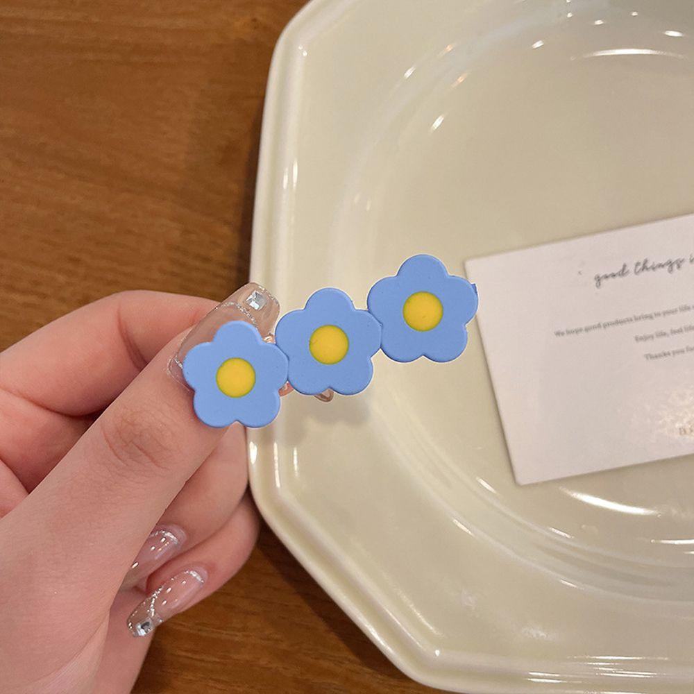 NICKOLAS Kẹp Tóc Hình Bông Hoa Màu Sắc Kẹo Ngọt Xinh Xắn Dành Cho Nữ