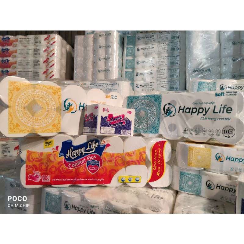 Giấy ăn Happy Life siêu dai siêu tiết kiệm