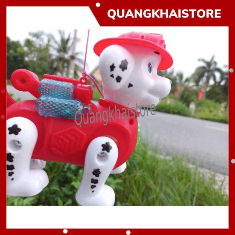 Chó cứu hộ  biết đi biết chạy có đèn nhạc đồ chơi trẻ em kiêm đèn lồng trung thu cho bé
