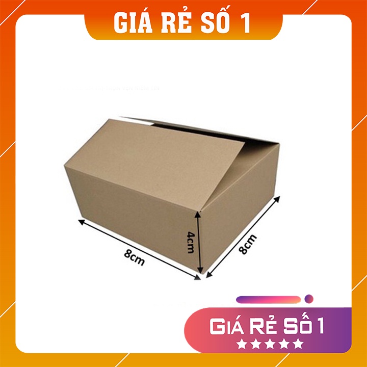 Combo 50 hộp carton- ship cod đóng gói hàng tiện dụng 8x8x4